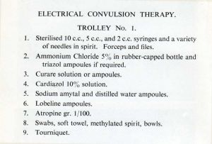 Electrical Convulsive Trolley