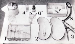 Insulin coma therapy trolley