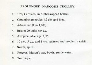 Prolonged  Narcosis instruments.