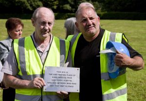 Derek with Alan Storey, July 2009