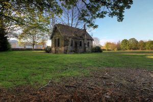 The Mortuary Chapel after local gardener Kevin Lupton had worked his magic.