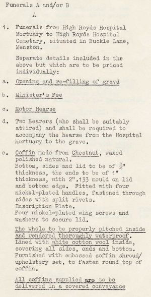 Funeral costs 1966